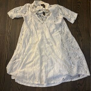 Free People Lace White Cut Out Dress